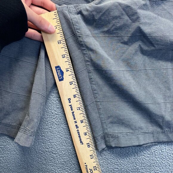 Hang Ten Chino Shorts Mens Size 34 Gray Striped Pockets,Golf,Beach Activewear - Picture 7 of 13